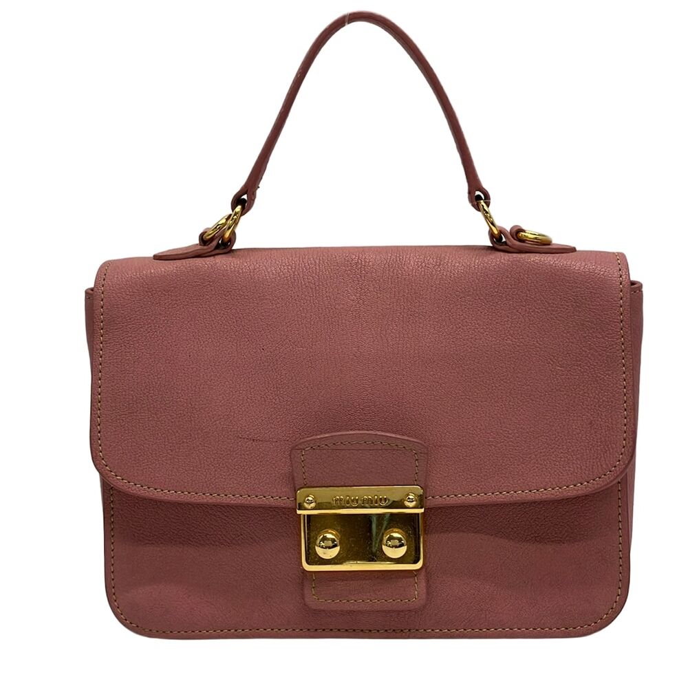 Miu Miu miumiu Madras Handbag RN0726